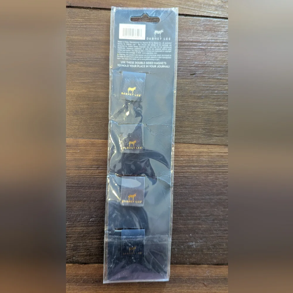Dabney‎ Lee Elephant Magnetic Bookmarks SET OF 4 - NEW